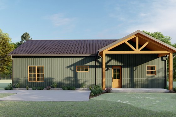 Barndominium Plan with Two Beds and Two Baths