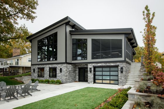 Luxe Home Plan with Big Windows