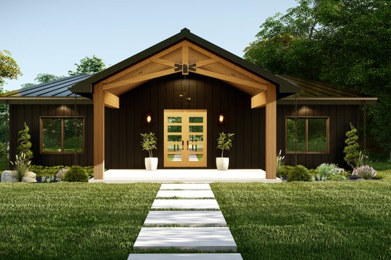 Modern Exterior - Front Elevation Plan #1064-280