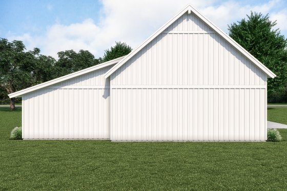 Exterior - Rear Elevation 1 for Barndominium House Plan #1070-120 - 1 bed, 1 bath