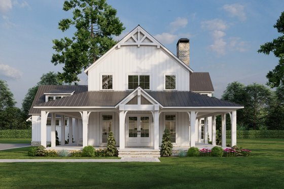 Barndominium Plan with Incredible Porch