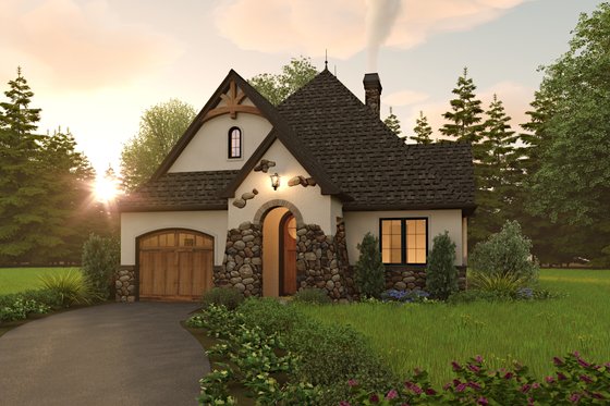 Exterior - Front Elevation for Cottage House Plan #48-1029 - 2 bed, 2 bath