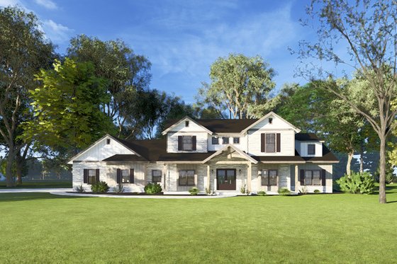 Photo 9 for Farmhouse House Plan #1109-15 - 5 bed, 3 bath