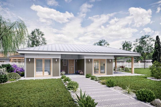 Smart House Plan with Open Layout