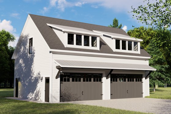 Exterior - Front Elevation for Country House Plan #1064-75 - 1 bed, 1 bath