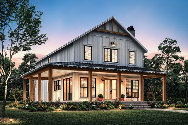 4 Bed Barndominium Plans