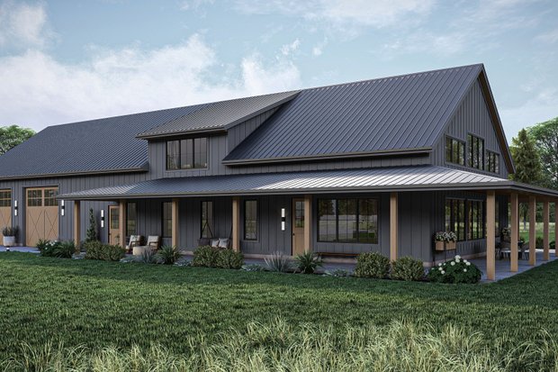 Open-Concept Barndominium Plans