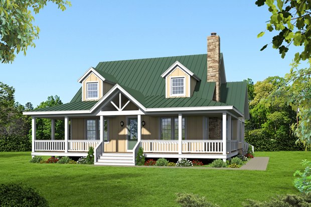 Small Country Plans with Porches