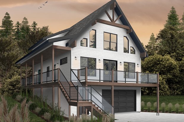 Cottage Plans with Walkout Basement