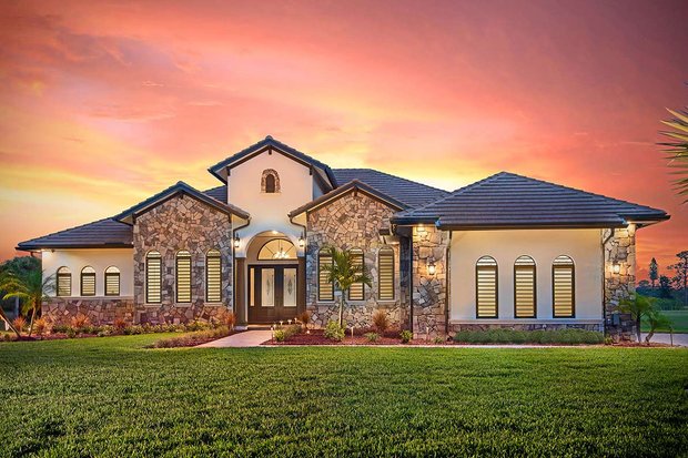 Ranch Plans with Brick/Stone