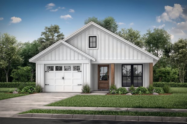 Narrow Lot Plans with Front Garage