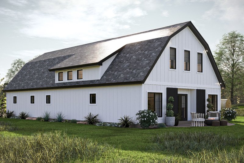 Exterior - Other Elevation 2 for Barndominium House Plan #455-508 - 2 bed, 2.5 bath