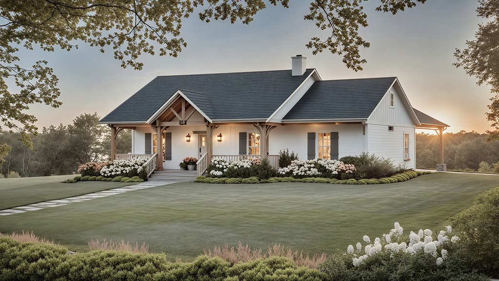 Exterior - Front Elevation 2 for Craftsman House Plan #21-517 - 3 bed, 2 bath