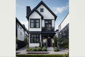 Exterior - Front Elevation for Traditional House Plan #515-22 - 4 bed, 3 bath