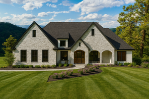 Exterior - Front Elevation for Farmhouse House Plan #1109-24 - 4 bed, 3 bath