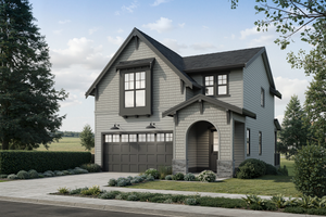 Exterior - Front Elevation for Farmhouse House Plan #1114-117 - 4 bed, 2.5 bath