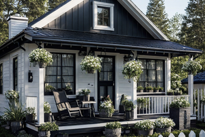 Exterior - Front Elevation for Craftsman House Plan #515-8 - 1 bed, 1 bath