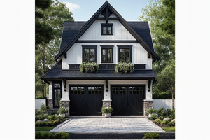 Exterior - Front Elevation for Country House Plan #515-45 - 1 bed, 1 bath