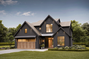 Exterior - Front Elevation for Farmhouse House Plan #1114-21 - 4 bed, 4.5 bath