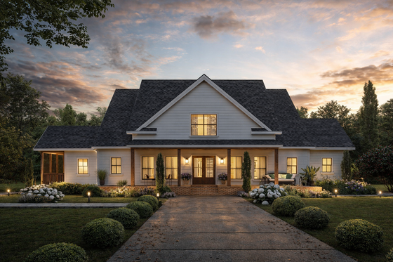 Cottage Plan with Farmhouse Flair