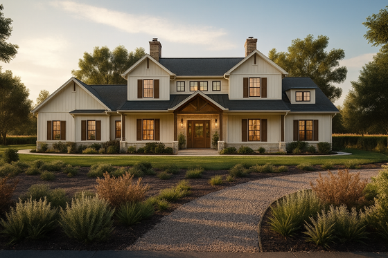 Photo 15 for Farmhouse House Plan #1109-15 - 5 bed, 3 bath